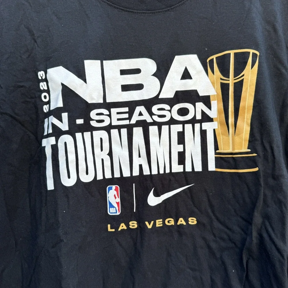 Size S‎ - Nike NBA In Season Tournament Las Vegas 2023 T-Shirt Black Brand New